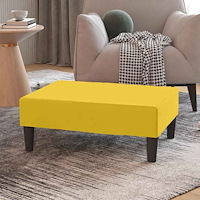 vidaXL Fotpall gul 78x56x32 cm sammet