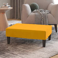 vidaXL Fotpall gul 78x56x32 cm sammet
