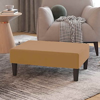 vidaXL Fotpall brun 78x56x32 cm sammet