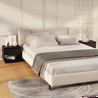 vidaXL Sängbord svart 2 st 45x34x44 cm konstruerat trä