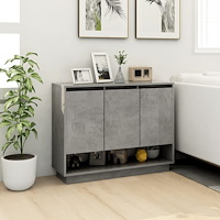 vidaXL Skänk betonggrå 97x31x75 cm konstruerat trä