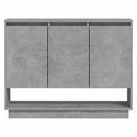 vidaXL Skänk betonggrå 97x31x75 cm konstruerat trä