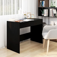 vidaXL Skrivbord svart 101x50x76,5 cm konstruerat trä