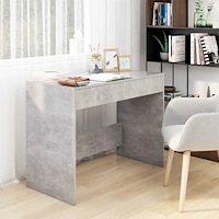vidaXL Skrivbord betonggrå 101x50x76,5 cm konstruerat trä