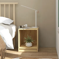 vidaXL Sängbord 35,5x33,5x41,5 cm massiv furu