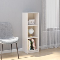 vidaXL Bokhylla/Rumsavdelare vit 36x33x110 cm massiv furu