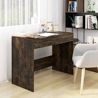 vidaXL Skrivbord rökfärgad ek 101x50x76,5 cm konstruerat trä