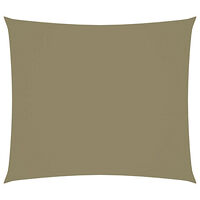 vidaXL Solsegel oxfordtyg rektangulärt 2,5x3 m beige