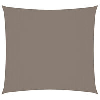 vidaXL Solsegel oxfordtyg fyrkantigt 4x4 m taupe