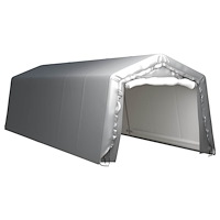 vidaXL Förvaringstält 300x900 cm stål grå