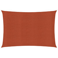 vidaXL Solsegel 160 g/m² terrakotta 3x5 m HDPE