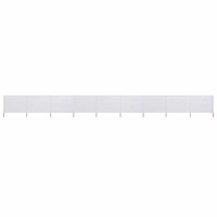vidaXL Vindskydd 9 paneler tyg 1200x120 cm sandvit