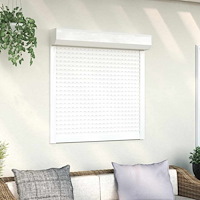 vidaXL Rulljalusi aluminium 100x100 cm vit