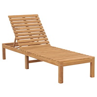vidaXL Solsäng massiv teak