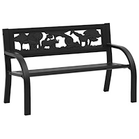 vidaXL Barnbänk 86 cm stål