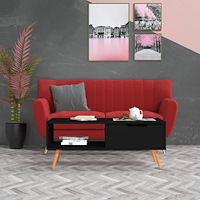 vidaXL Soffbord svart 100x49,5x43 cm konstruerat trä