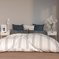 vidaXL Sängbord 2 st vit 40x40x56 cm konstruerat trä