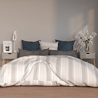 vidaXL Sängbord 2 st betonggrå 40x40x56 cm konstruerat trä