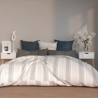 vidaXL Sängbord 2 st vit högglans 40x40x56 cm konstruerat trä