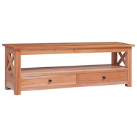 vidaXL TV-bänk 115x30x40 cm massiv mahogny