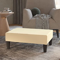 vidaXL Fotpall gräddvit 78x56x32 cm konstläder