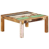 vidaXL Soffbord 80x80x40 cm massivt återvunnet trä