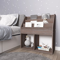 vidaXL Tidningsställ för barn grå 71x30x78,5cm konstruerat trä