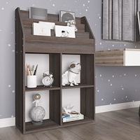 vidaXL Tidningsställ för barn grå 71x30x114 cm konstruerat trä