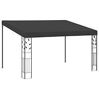 vidaXL Väggmonterad paviljong 4x3x2,5 m antracit