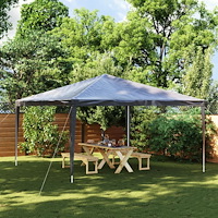 vidaXL Professionellt partytält 4x4 m antracit 90 g/m²