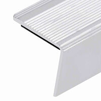 vidaXL Trappnäsor i L-form 5 st aluminium 100 cm silver