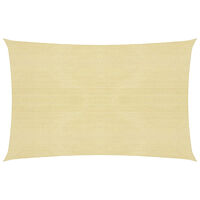 vidaXL Solsegel 160 g/m² beige 5x8 m HDPE