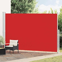 vidaXL Infällbar sidomarkis 220x500 cm röd