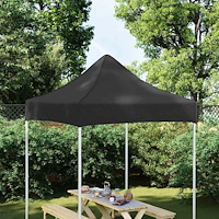 vidaXL Tak till partytält 2x2 m svart 270 g/m²