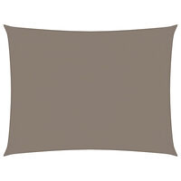 vidaXL Solsegel oxfordtyg rektangulärt 6x8 m taupe