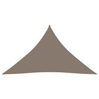 vidaXL Solsegel oxfordtyg trekantigt 3x3x4,24 m taupe