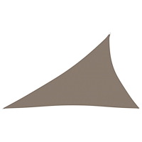 vidaXL Solsegel oxfordtyg trekantigt 3x4x5 m taupe