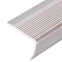 vidaXL Trappnosar i L-form 5 st aluminium 100 cm champagne
