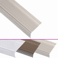 vidaXL Trappnosar i L-form 15 st aluminium 100 cm champagne