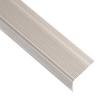 vidaXL Trappnosar i L-form 15 st aluminium 100 cm champagne