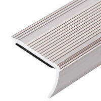 vidaXL Trappnosar i L-form 15 st aluminium 100 cm champagne