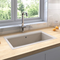 vidaXL Diskho Beige 79 x 50 x 31 cm Kvarts och harts