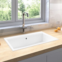vidaXL Köksblandare Vit 790x500x193 mm Granite