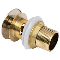 vidaXL Pop-up bottenventil utan överflödesfunktion guld 6,4x6,4x9,1 cm
