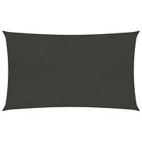 vidaXL Solsegel 160 g/m² antracit 3x6 m HDPE