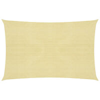 vidaXL Solsegel 160 g/m² beige 4x5 m HDPE