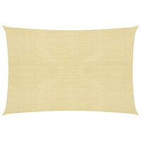 vidaXL Solsegel 160 g/m² beige 6x8 m HDPE