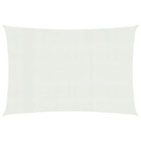 vidaXL Solsegel 160 g/m² vit 3x5 m HDPE