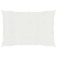 vidaXL Solsegel 160 g/m² vit 3x6 m HDPE