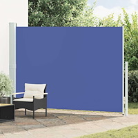 vidaXL Infällbar sidomarkis 200x300 cm blå